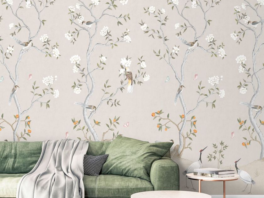ICH
CHINOISERIE MURAL
Wallpaper with floral pattern