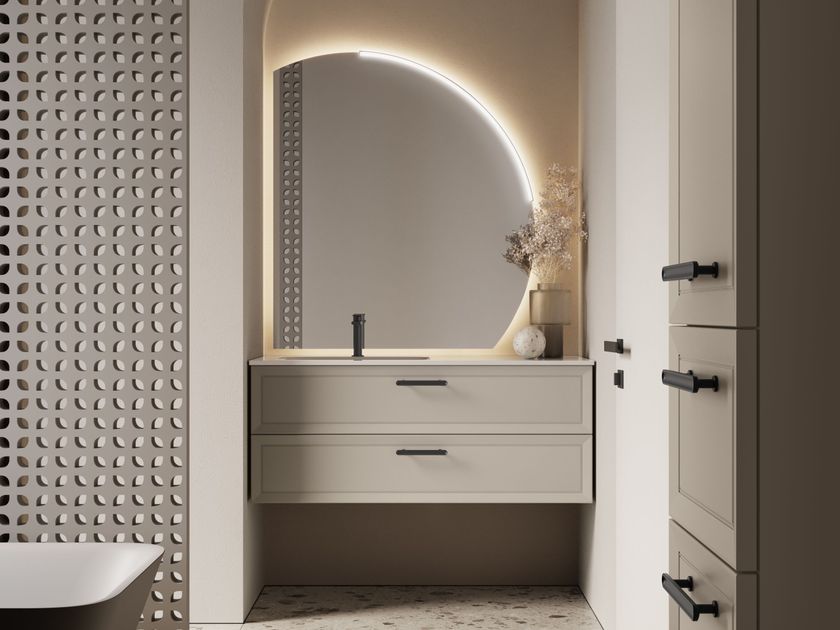 Ideagroup
PROVENCE 01
Wall-mounted wooden vanity unit with mirror