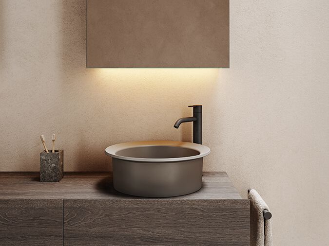 Inbani
EDGE15
Countertop round washbasin