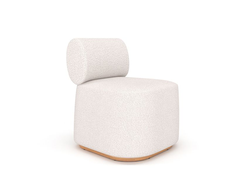 IVINI
DOVE
Fabric low lounge chair with teak base