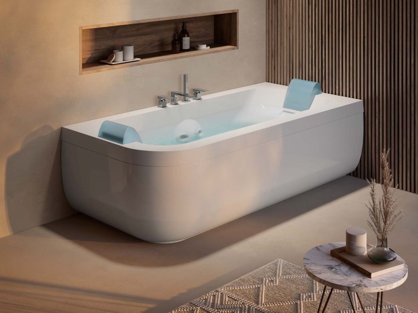 Jacuzzi®
AQUASOUL DOUBLE
Hydromassage rectangular bathtub with chromotherapy