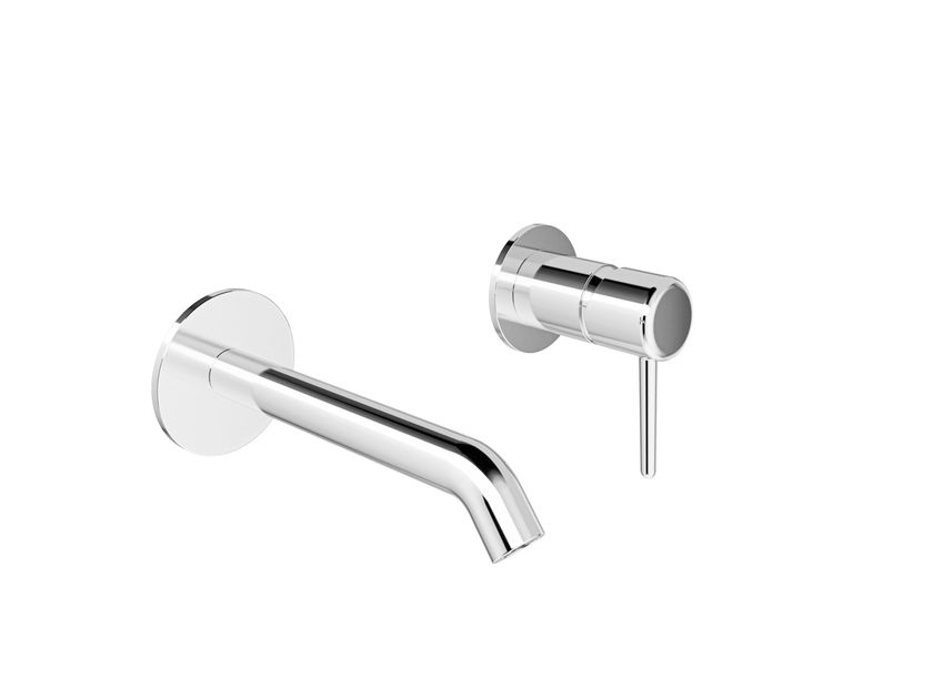 Kaleseramik
TOI
2 hole wall-mounted brass washbasin mixer