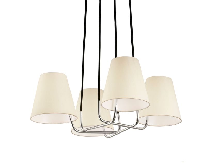 Kalmar
CORONA
Metal and silk pendant lamp