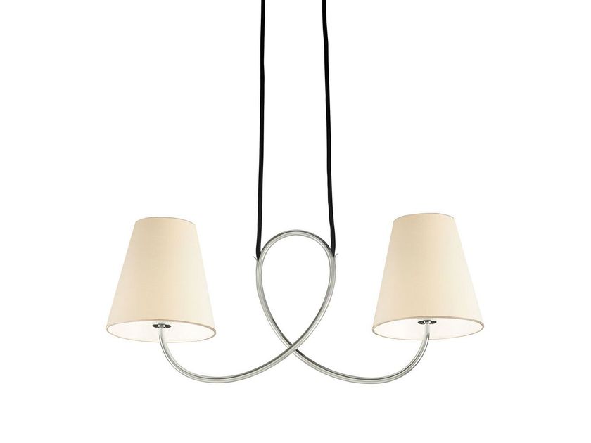 Kalmar
POSTHORN
Metal and silk pendant lamp