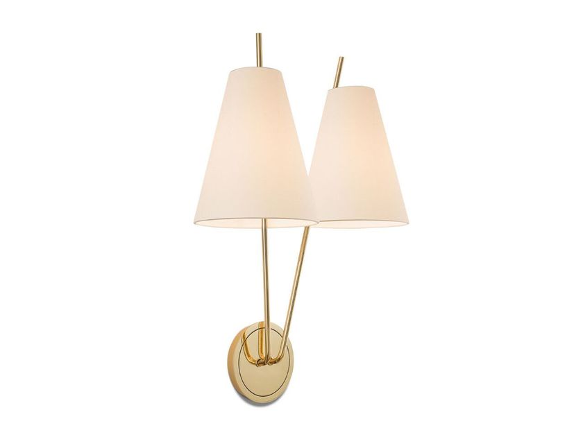 Kalmar
ZWEIG
Metal and silk wall lamp