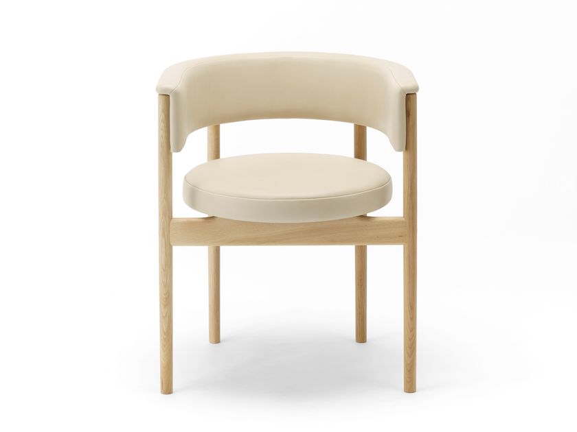 KARIMOKU
N-SC01
Upholstered wooden chair with armrests