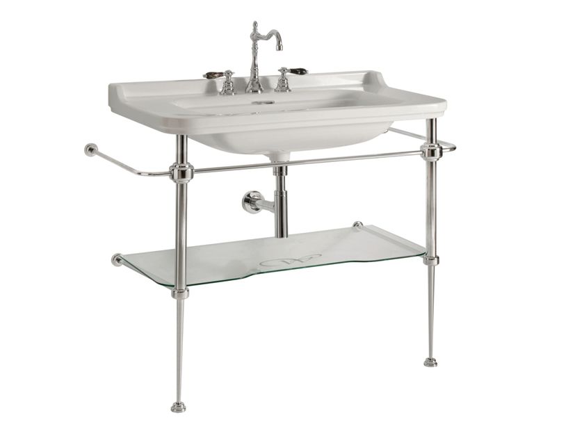 Kerasan
WALDORF 9203/9196/9197
Console ceramic washbasin with towel rail