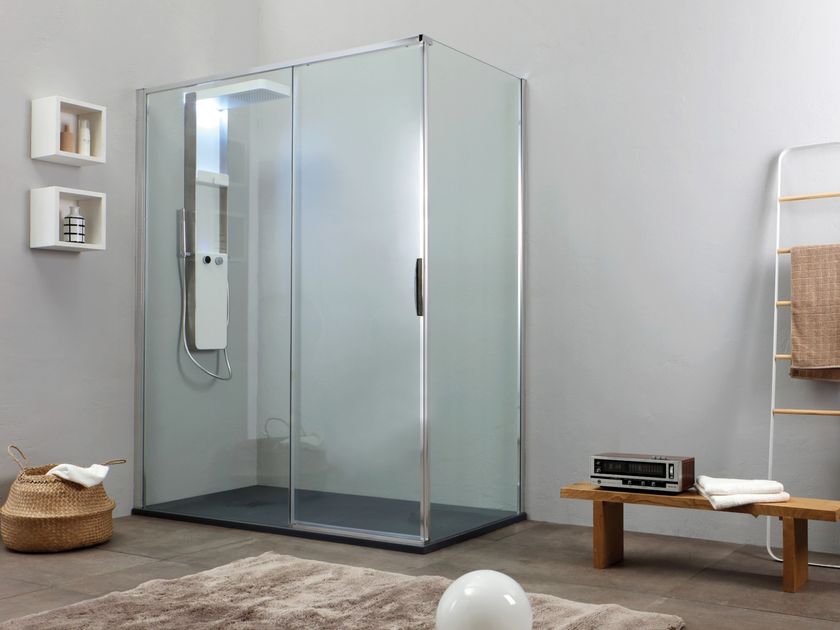 Kinedo
GL8
Corner shower cabin with sliding door
