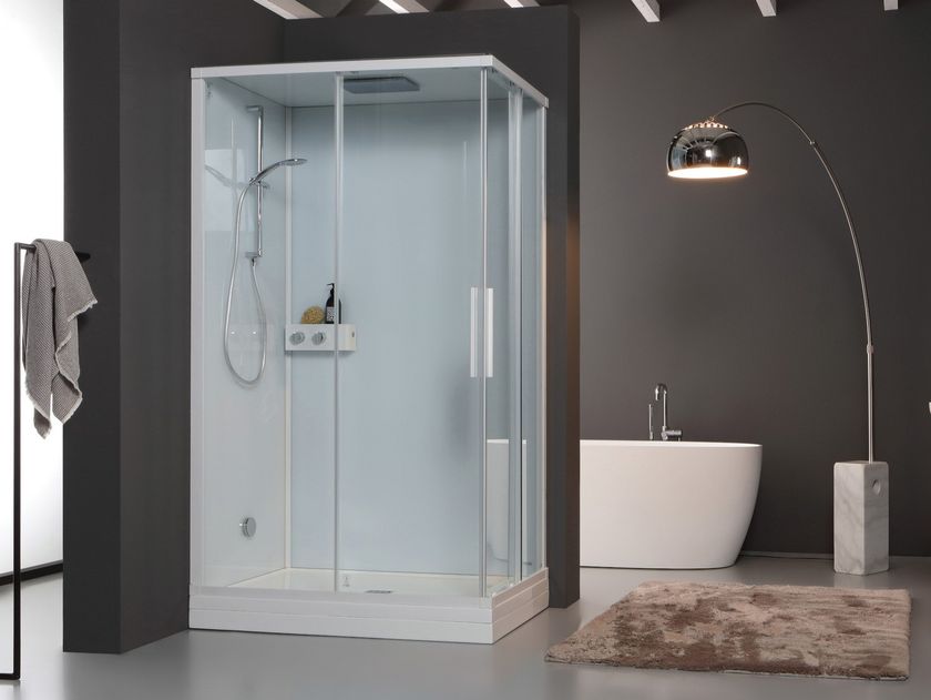 Kinedo
K750
Multifunction rectangular shower cabin with sliding door