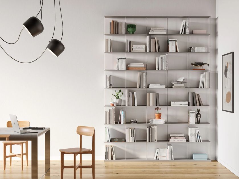 KRIPTONITE
KROSSING MIDI
Wall-mounted sectional aluminium bookcase