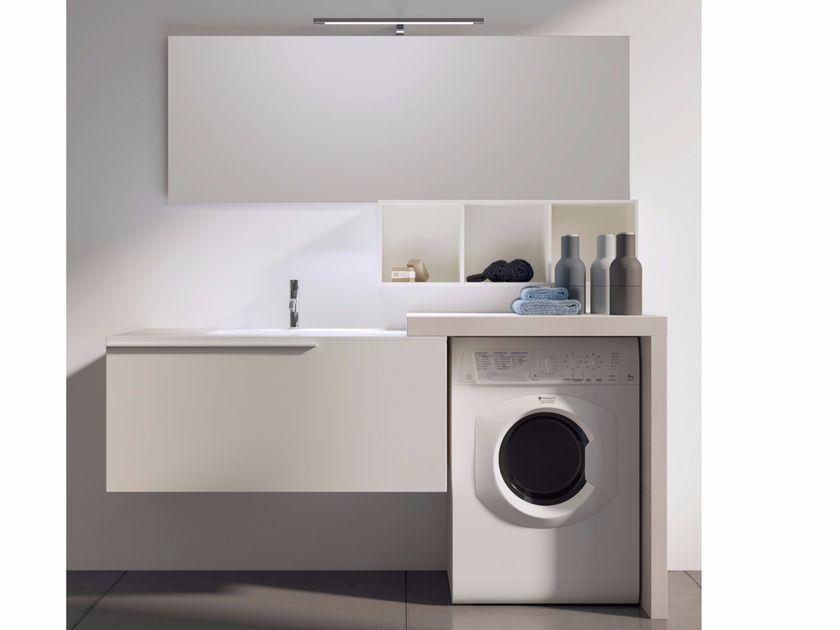 LASA IDEA
MAKE WASH 04
Sectional laundry room cabinet with mirror