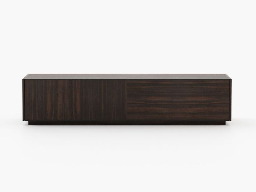 Laskasas
KAIROS
Wooden TV cabinet with drawers and flap doors
