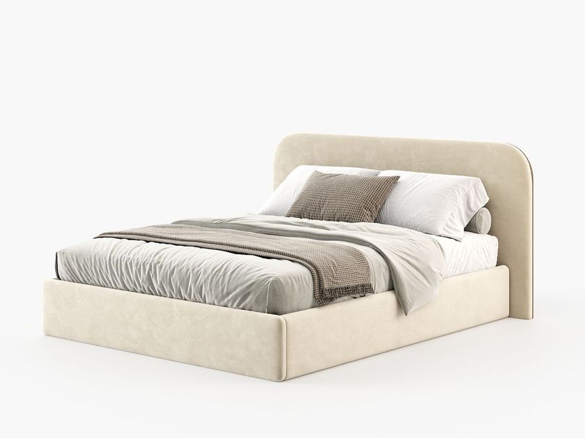 Laskasas
SELENE
Fabric double bed with upholstered headboard