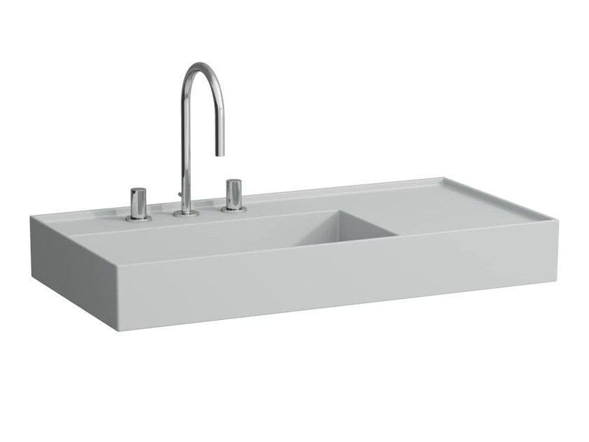 Laufen
KARTELL • LAUFEN
Rectangular ceramic washbasin with integrated countertop