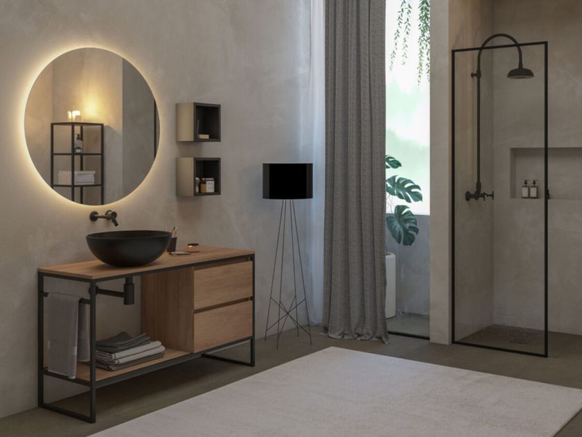 LEGNOBAGNO
URBAN STRUTTURA 03
Floor-standing oak vanity unit