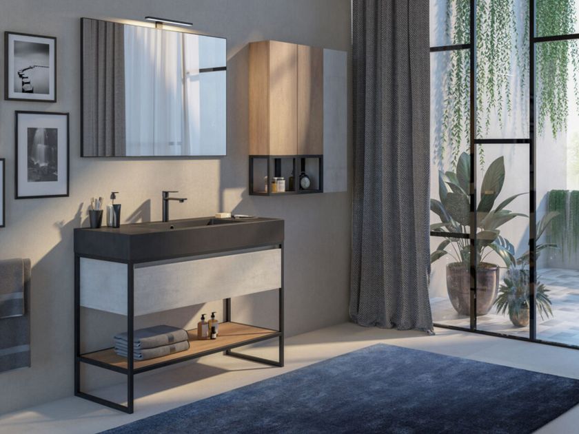 LEGNOBAGNO URBAN STRUTTURA 05 - Напольная тумба из дуба с ящиками