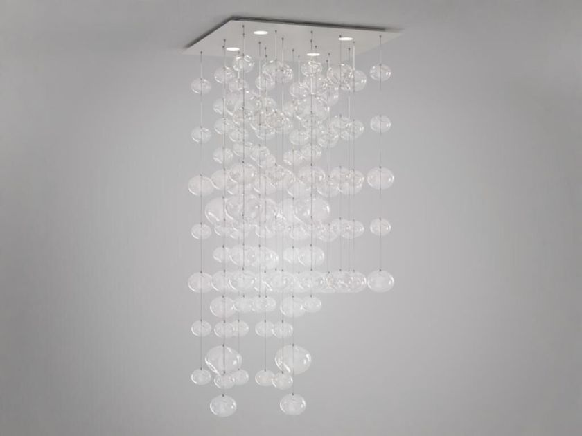 LEUCOS
ETHER S 150 SQ
LED glass and steel ceiling lamp