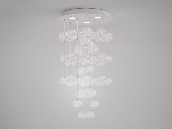 LEUCOS
ETHER S RD
LED glass and steel ceiling lamp