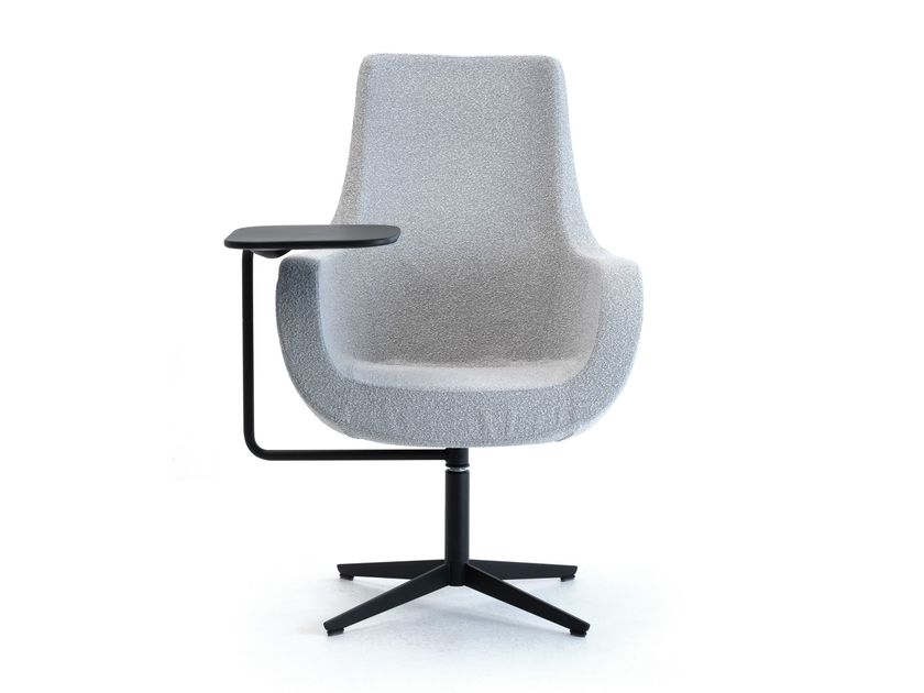 Leyform
VICTORIA
Swivel wool easy chair with writing tablet