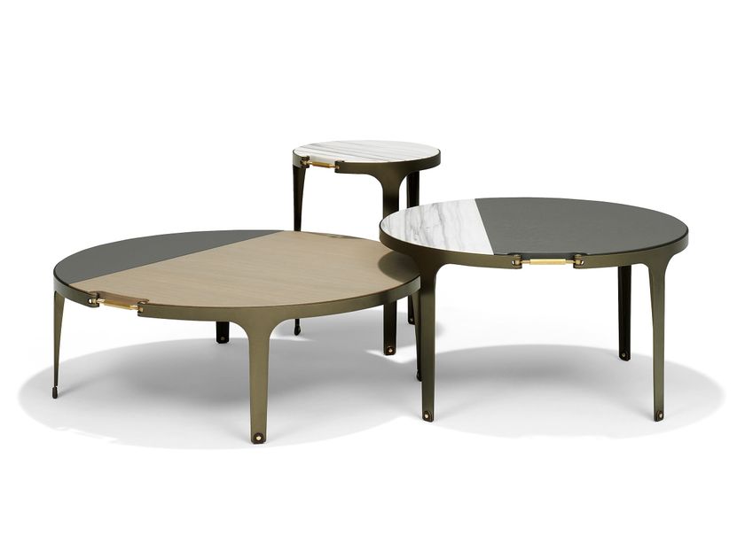 Linteloo
CLAMP
Round wood veneer coffee table for living room
