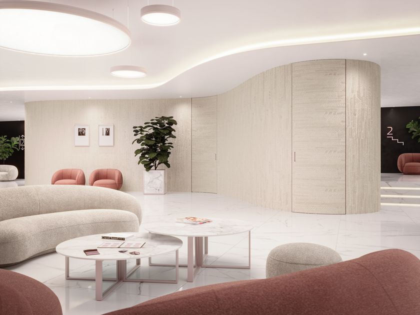 Linvisibile
Curved Hinged Door
Flush-fitting curved door