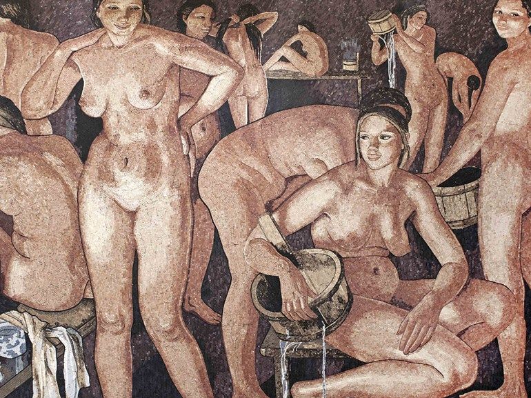 Lithos Mosaico Italia
THE BATH I – OMAGGIO A SEREBRIAKOVA
Marble mosaic