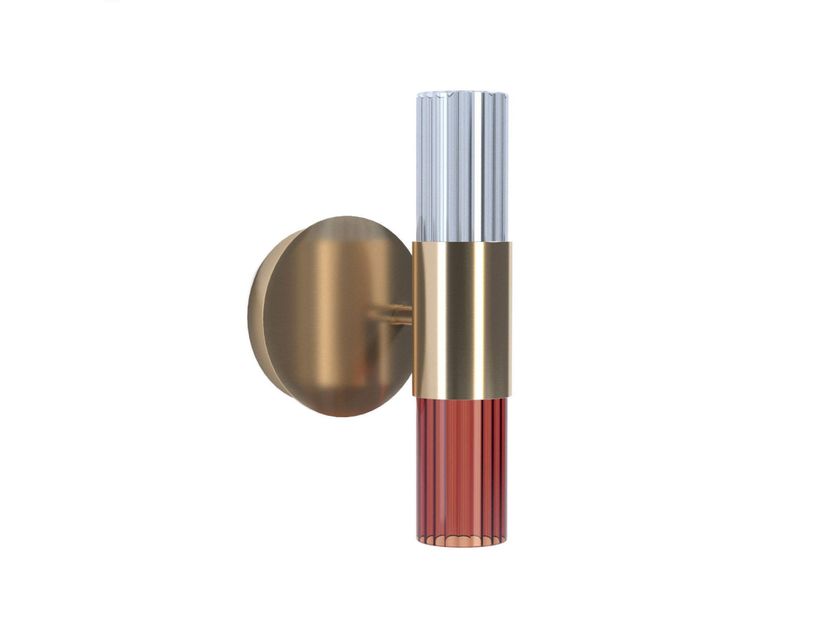 LUCE TU
SBARLUSC SM01
LED brass and colored glass wall light