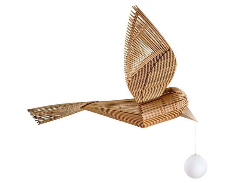 LZF
BIG BIRD HORIZONTAL
Handmade wood veneer pendant lamp