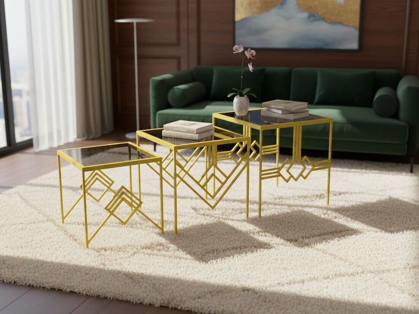 Maison Arpelli
ALEXANDRE
Glass and steel nesting tables