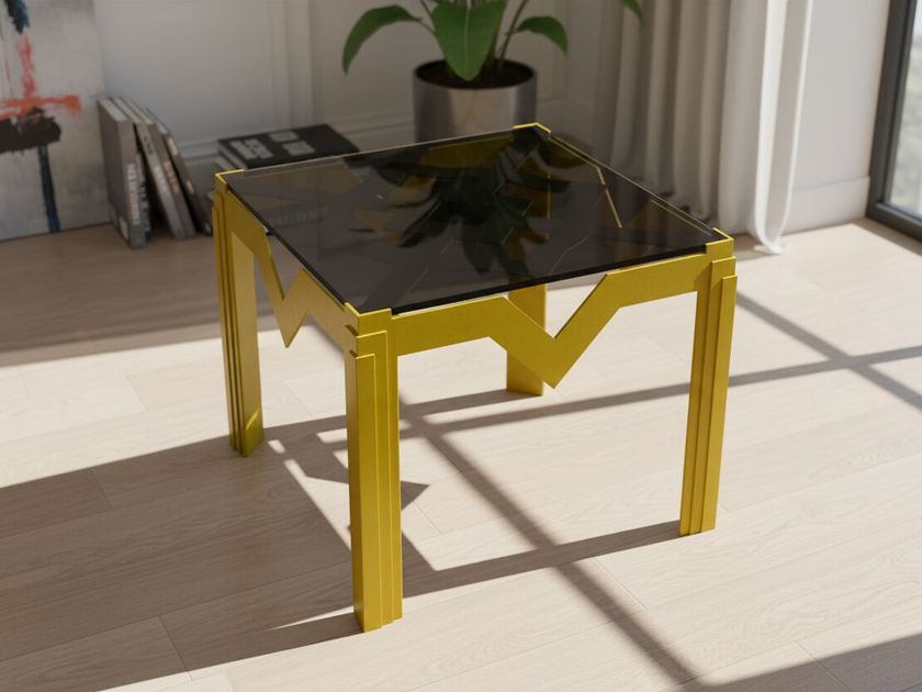 Maison Arpelli
GERARD B
Square glass and steel coffee table