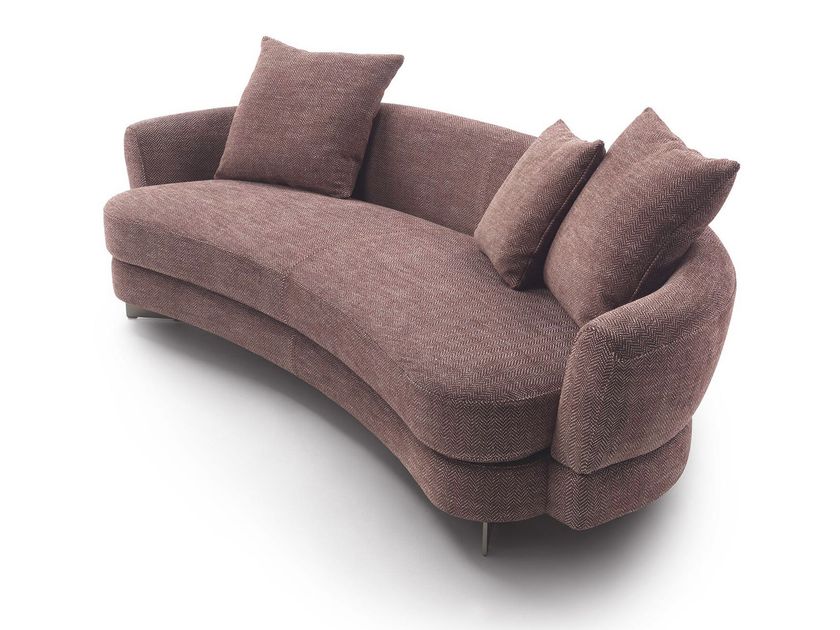 Marelli
JEFF
Curved 3 seater fabric sofa