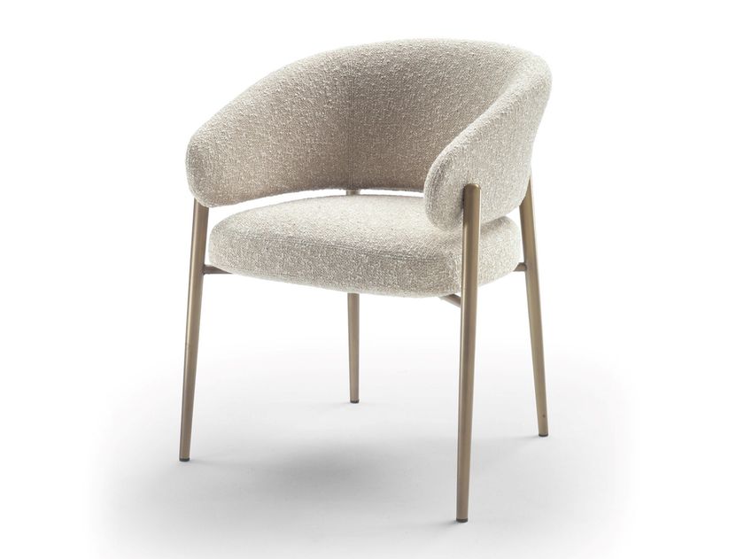 Marelli
LINDA
Upholstered fabric chair with armrests