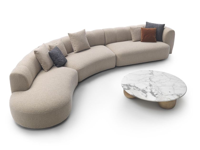 Marelli
MILO
Sectional curved fabric sofa