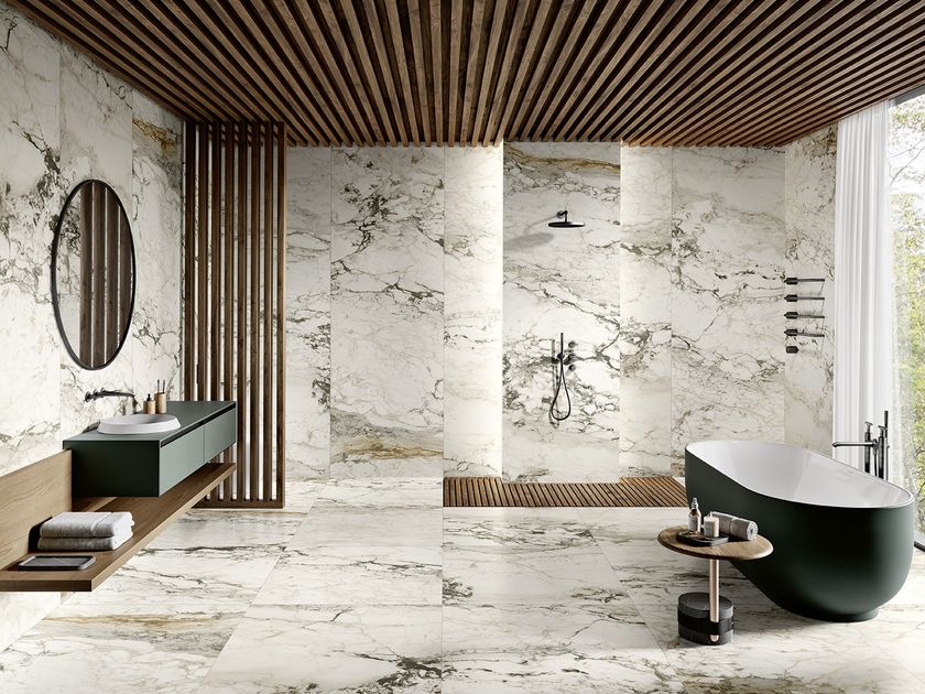 MARGRES
LINEA ENDLESS
Laminated stoneware wall/floor tiles with marble effect
