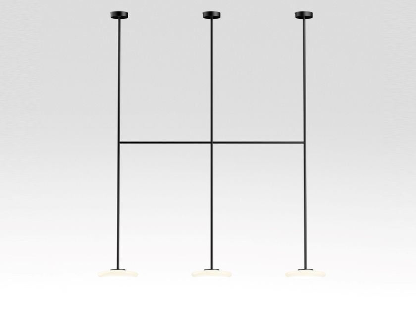 IHANA x3 - Светильник потолочный из стекла и стали с LED