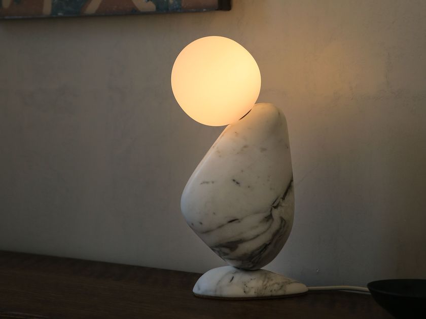 Matthew McCormick
BEN
Stone and glass table lamp