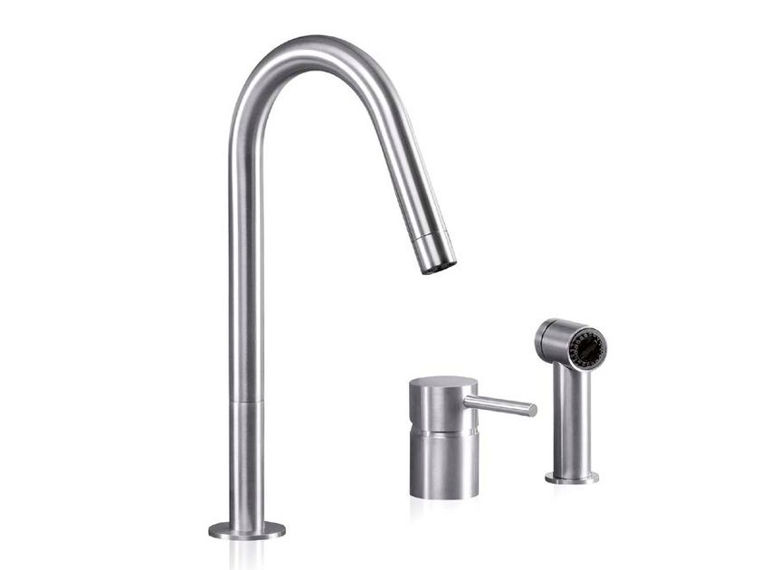 MGS
F2 SP
2 hole stainless steel kitchen mixer tap with pull out spray
