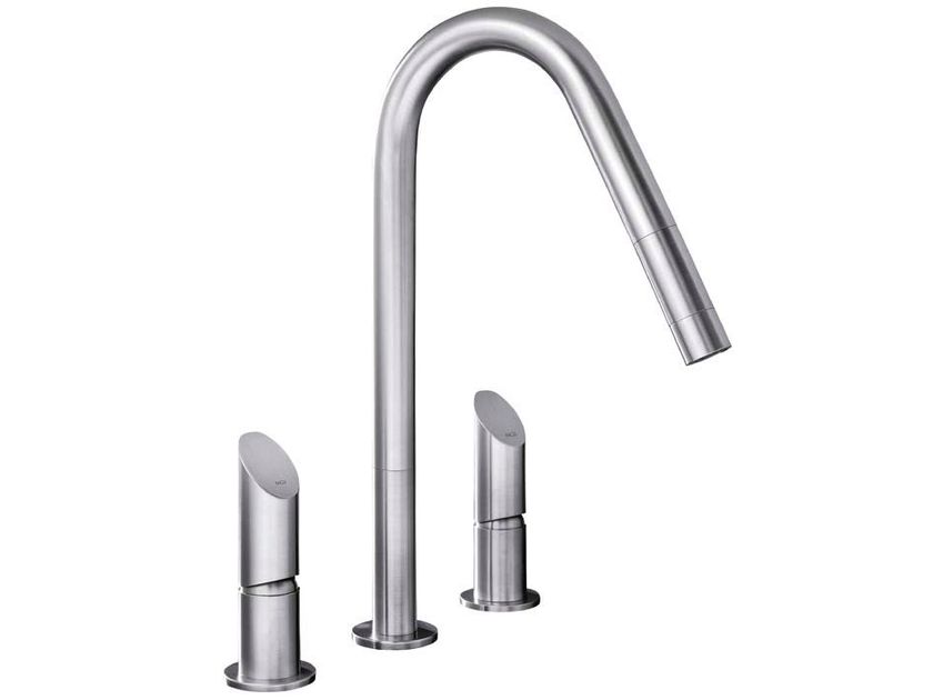 MGS
T45 E
Countertop stainless steel kitchen mixer tap with pull out spray