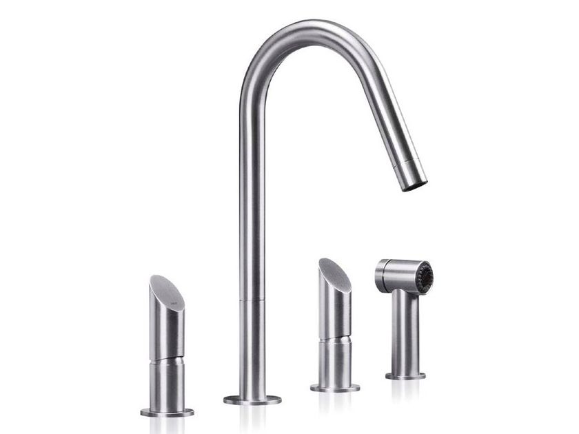 MGS
T45 SP
Countertop stainless steel kitchen mixer tap with pull out spray