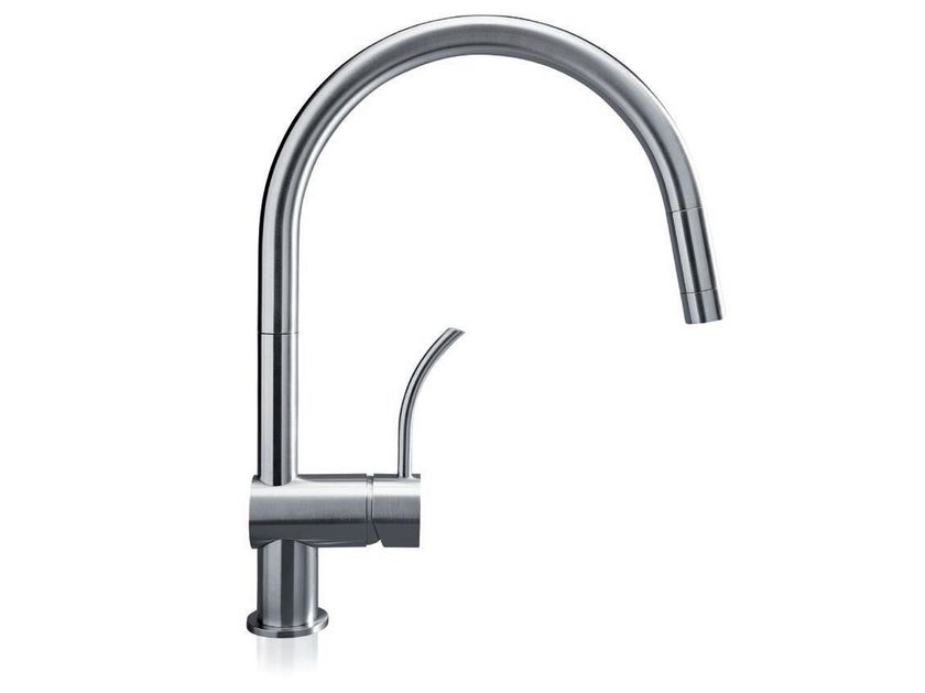 MGS
VELA P
Countertop stainless steel kitchen mixer tap with swivel spout
