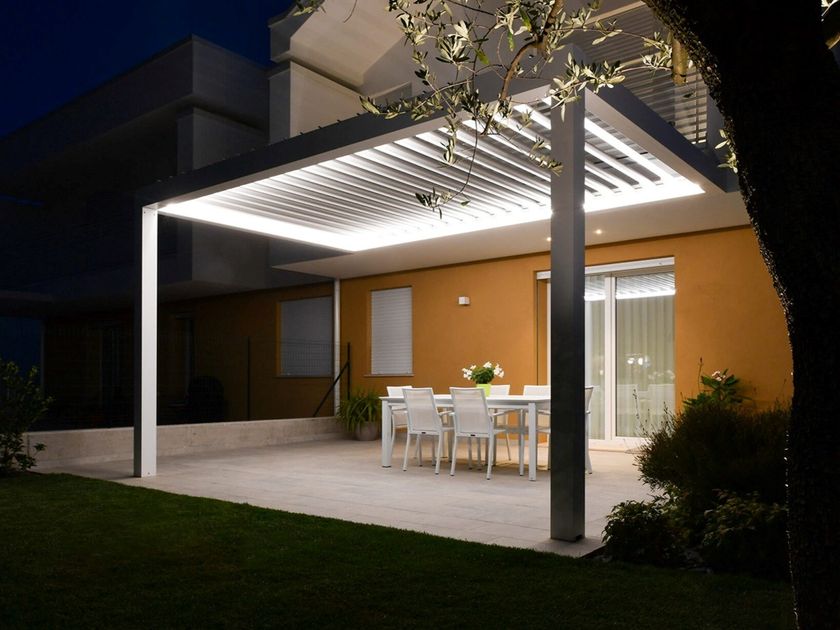 Mioni
OPENLIGHT
Wall-mounted bioclimatic aluminium pergola