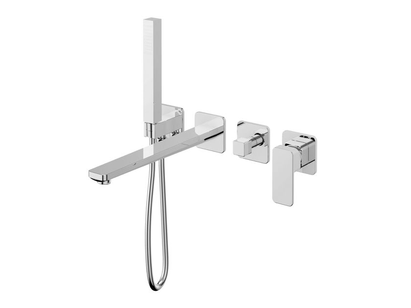 Morini Group
CROSS
Wall-mounted bathtub set with hand shower and diverter