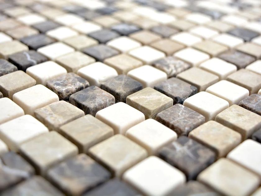 Mosaix
MARMO - 5693464
Dark Emperador, travertine and Biancone marble mosaic