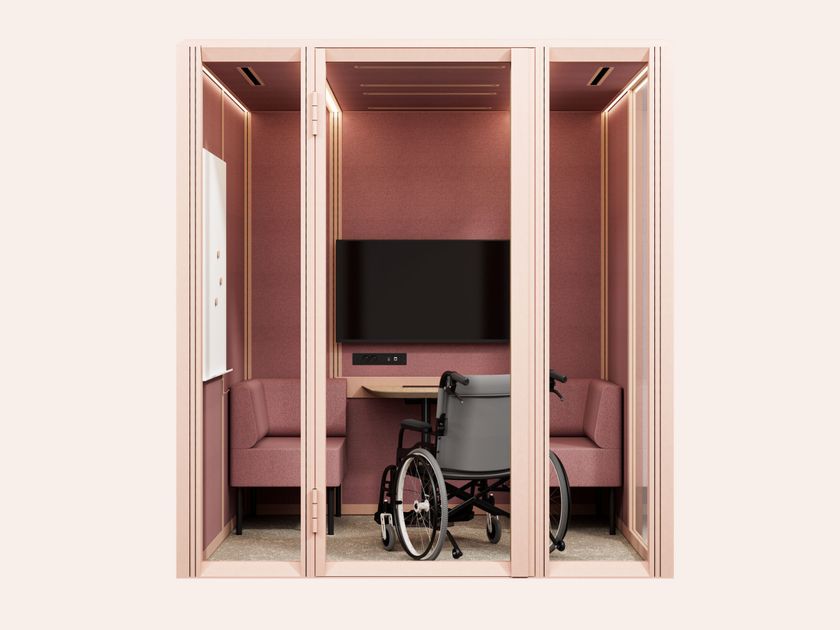 Mute
MODULAR MEET 2x2
Multi-person acoustic office pod for Disabled