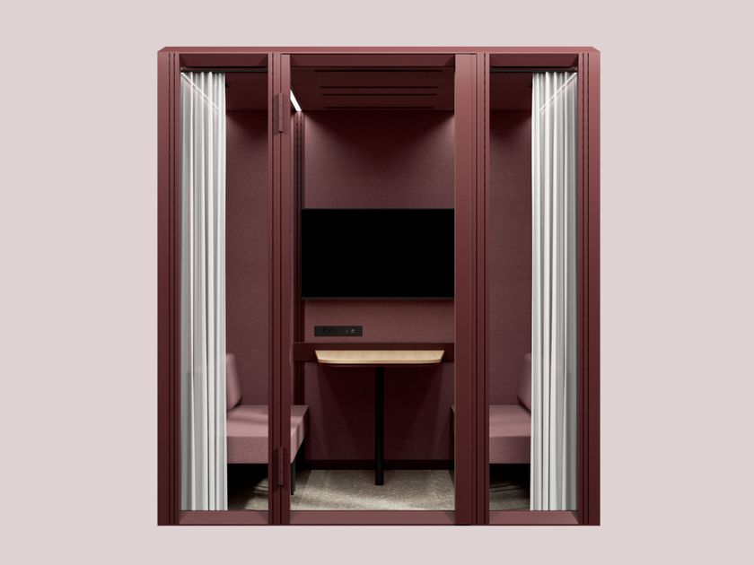 Mute
MODULAR MEET 2x2
Multi-person acoustic office pod with Integrated Lighting