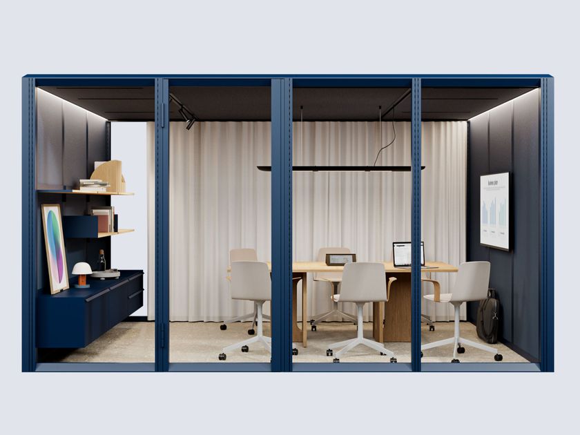 Mute
MODULAR MEET 4x3
Multi-person multimedia acoustic office pod
