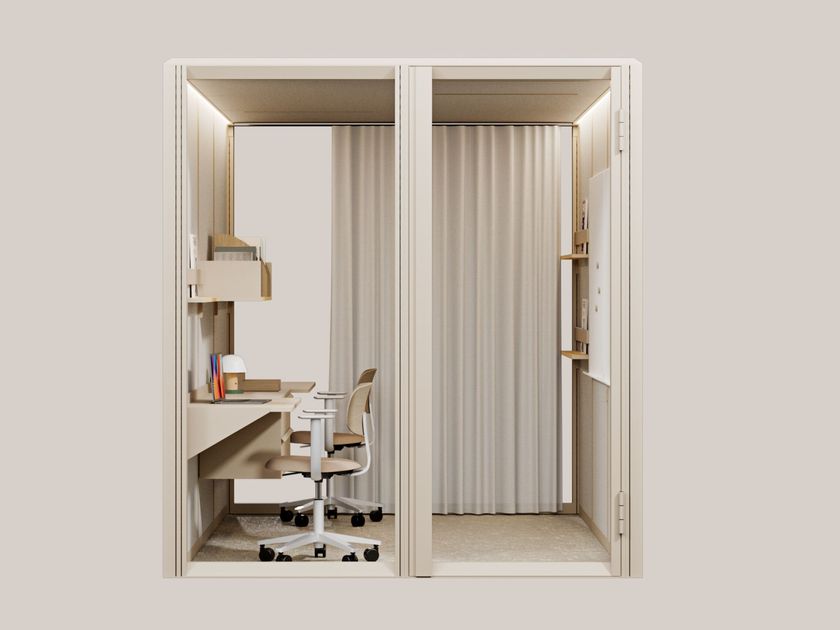 Mute
MODULAR WORK 2x3
Multi-person acoustic office pod with Integrated Lighting