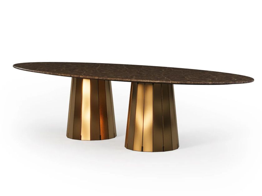 Myface
SOHO
Oval marble and metal dining table