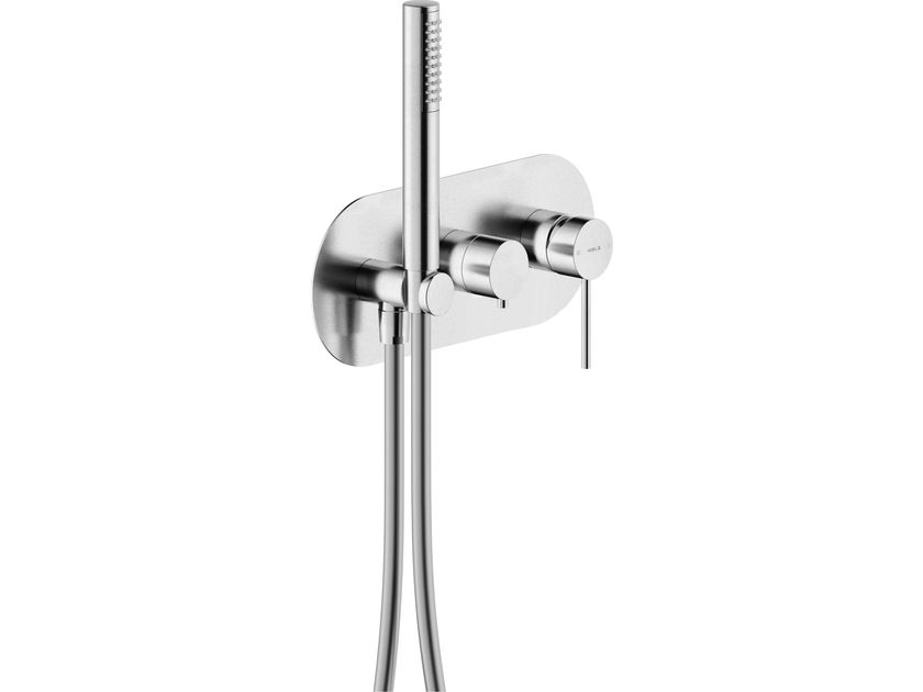 Nobili
VELIS
Single handle 3 hole shower mixer with hand shower