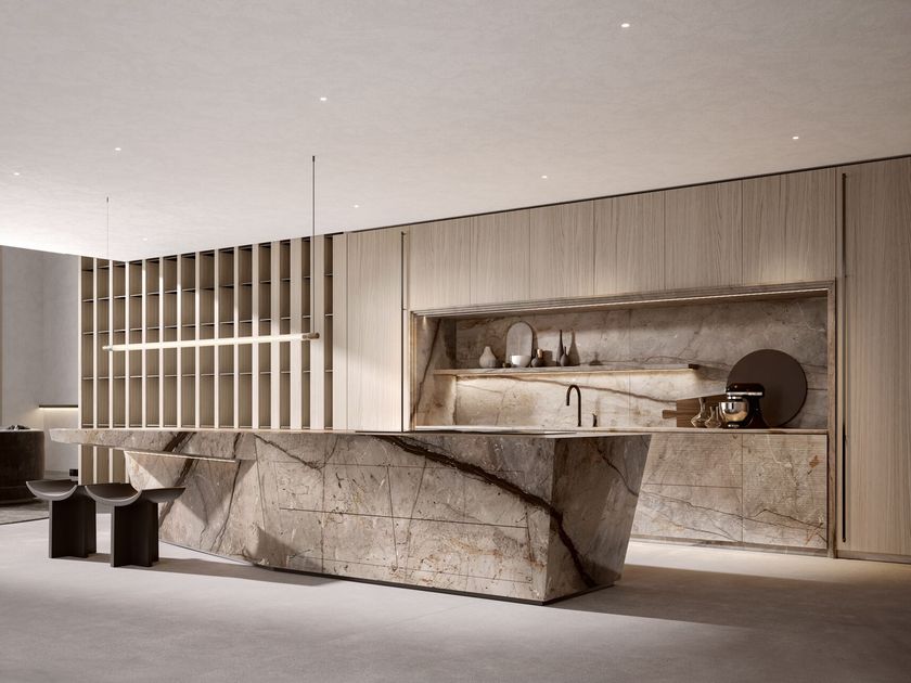 Old Line
ARTEMISIA 2.0
Custom wood and marble kitchen with island